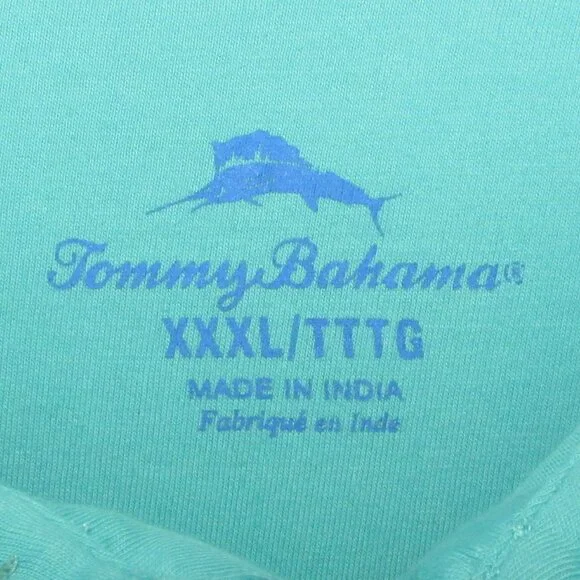 Tommy Bahama XXXL Casual Shirt Golf Polo EUC Teal Green - Picture 3 of 8